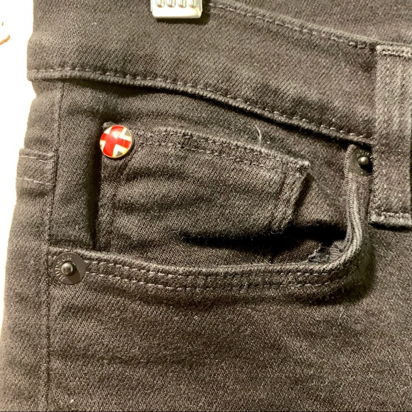 Hudson Black Mid-Rise Skinny Jeans - Size 28 - Picture 4 of 10